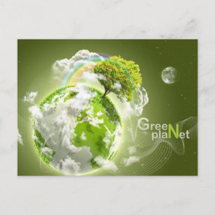 groene planeet briefkaart