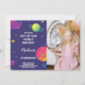 Groene planeet Buitenruimte Vervroegingsfoto Kaart (Voorkant)