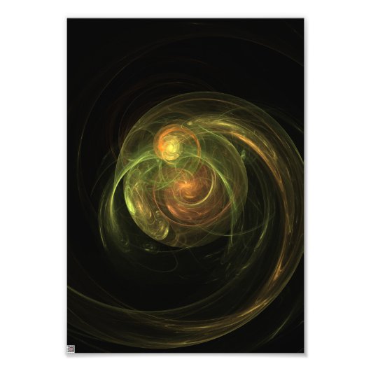 Groene Planeet Foto Afdruk (Voorkant)