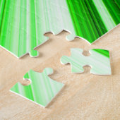 Groene planeet kunst legpuzzel (Zijkant)