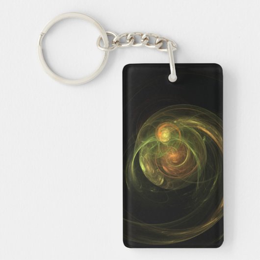 Groene Planeet Sleutelhanger (Voorkant)