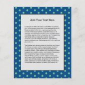 Groene planeet Stippen Aardedagecologische omgevin Flyer (Voorkant)