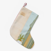 GROENE PLANT MET CERAMIC VASE BESIDE WHITE WOODEN KLEINE KERSTSOK (Voorkant (Hangend))