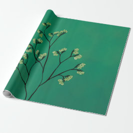 Groene Plant minimalistische botanische kunst Cadeaupapier