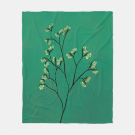 Groene Plant minimalistische botanische kunst Fleece Deken