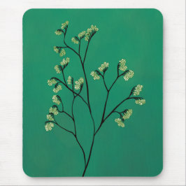 Groene Plant minimalistische botanische kunst Muismat