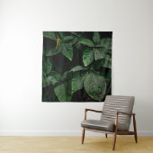 GROENE PLANT OP FOCUS FOTOGRAFIE WANDKLEED (In situ)