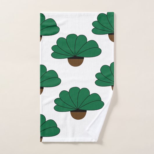 Groene Planten Bad Handdoek (Handdoek)