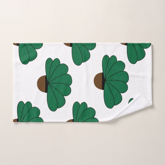 Groene Planten Bad Handdoek (Handdoek)