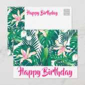 Groene planten briefkaart (Voorkant / Achterkant)