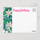 Groene planten briefkaart (Achterkant)