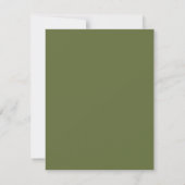 Groene planten bruiloft save the date (Achterkant)