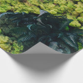 Groene planten cadeaupapier (Hoek)