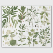  groene Planten Cadeaupapier (Vlak)