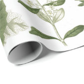  groene Planten Cadeaupapier (Rol Hoek)