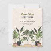 Groene planten  kaart (Voorkant)