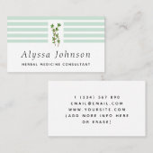 Groene Planten Kruidengeneeskunde Consultant Herba Visitekaartje (Voorkant / Achterkant)