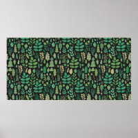 Groene planten naadloos patroon