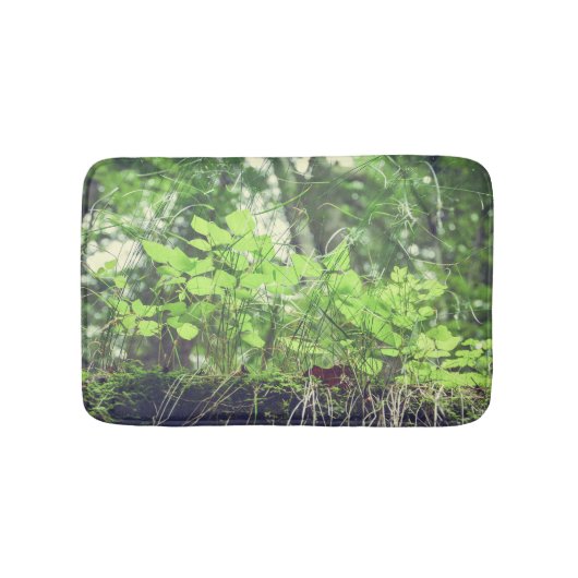 Groene Planten Natuur Bosbodem Badmat (Voorkant)