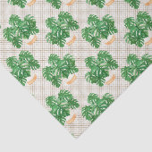 Groene Plantenbladeren Tissuepapier (Detail)