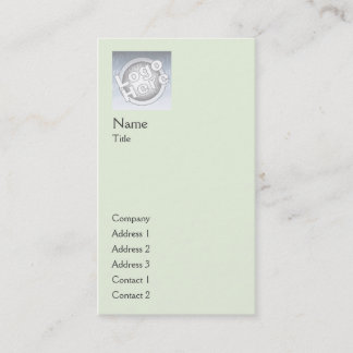Groene platte verticaal - zakelijk visitekaartje