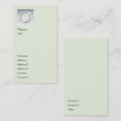 Groene platte verticaal - zakelijk visitekaartje (Voorkant / Achterkant)