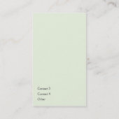 Groene platte verticaal - zakelijk visitekaartje (Achterkant)