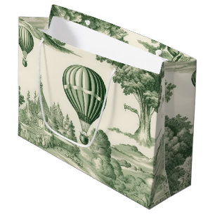 Groene Platteland Heet Luchtballon Toile (4) Groot Cadeauzakje