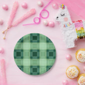 Groene pleister papieren bordje (Feest)