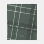 Groene pleister van de oude jager gepersonaliseerd fleece deken (Voorkant)