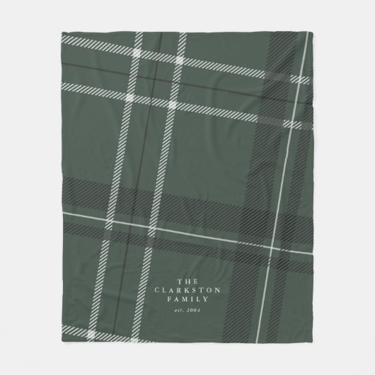 Groene pleister van de oude jager gepersonaliseerd fleece deken (Voorkant)