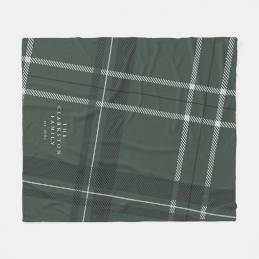 Groene pleister van de oude jager gepersonaliseerd fleece deken (Voorkant (Horizontaal))