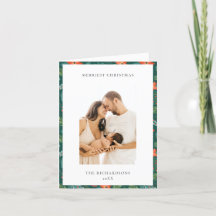 Groene Poinsettia Kerstmis Patronen Foto