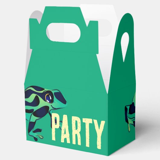 Groene Poison Dart Kikker Gift Box Bedankdoosjes (Geopend)