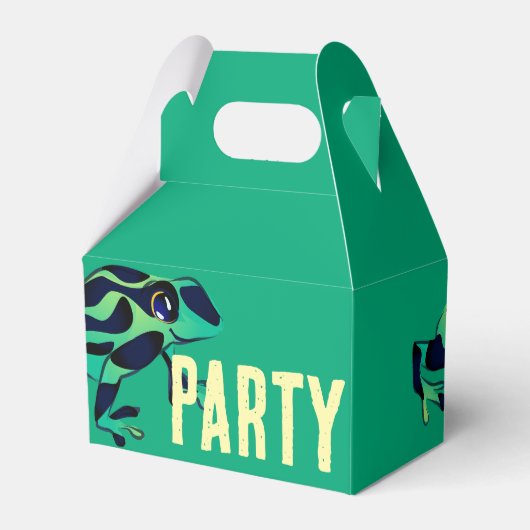 Groene Poison Dart Kikker Gift Box Bedankdoosjes (Voorkant Zijde)