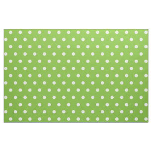 Groene poka Dots Art Craft Sewing Quilting Fabric Stof