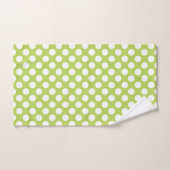 Groene poka Dots, Polka Dot Pattern, Stippen, gedo Bad Handdoek (Handdoek)