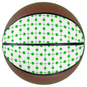 Groene poka Dots, Polka Dot Pattern, Stippen, gedo Basketbal (Voorkant)