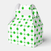 Groene poka Dots, Polka Dot Pattern, Stippen, gedo Bedankdoosjes (Voorkant Zijde)