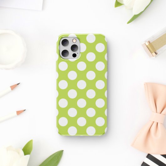 Groene poka Dots, Polka Dot Pattern, Stippen, gedo Case-Mate iPhone Case