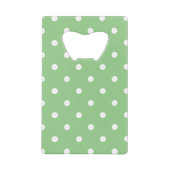 Groene poka Dots, Polka Dot Pattern, Stippen, gedo Creditkaart Flessenopener (Voorkant)