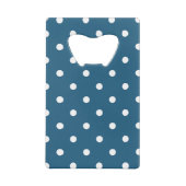 Groene poka Dots, Polka Dot Pattern, Stippen, gedo Creditkaart Flessenopener (Achterkant)