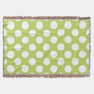 Groene poka Dots, Polka Dot Pattern, Stippen, gedo Deken