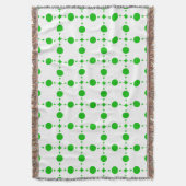 Groene poka Dots, Polka Dot Pattern, Stippen, gedo Deken (Voorkant Verticaal)