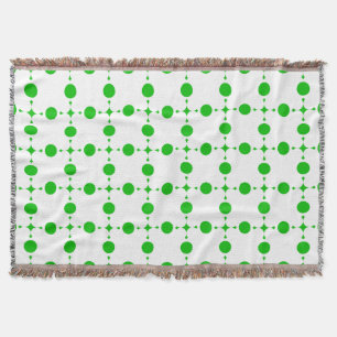 Groene poka Dots, Polka Dot Pattern, Stippen, gedo Deken