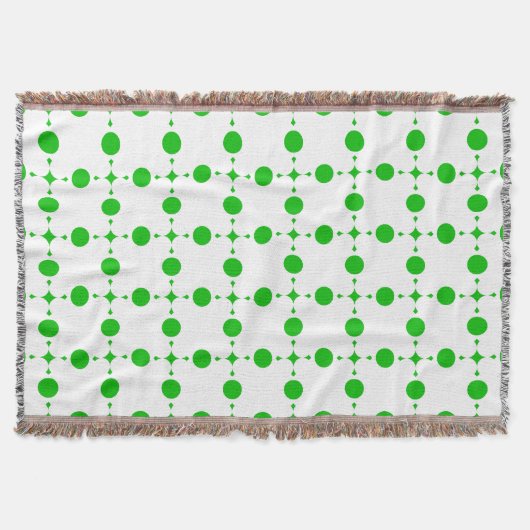Groene poka Dots, Polka Dot Pattern, Stippen, gedo Deken (Voorkant)