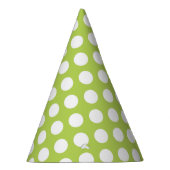 Groene poka Dots, Polka Dot Pattern, Stippen, gedo Feesthoedjes (Rechts)