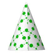 Groene poka Dots, Polka Dot Pattern, Stippen, gedo Feesthoedjes (Achterkant)