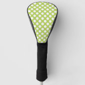 Groene poka Dots, Polka Dot Pattern, Stippen, gedo Golfheadcover (Voorkant)