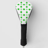 Groene poka Dots, Polka Dot Pattern, Stippen, gedo Golfheadcover (Voorkant)
